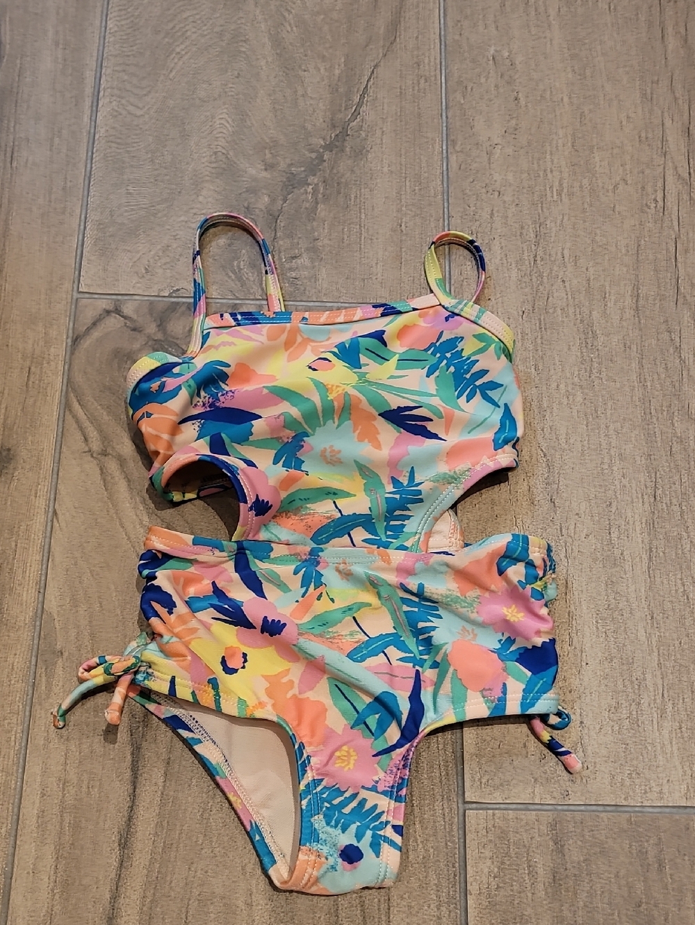 Tropical One Peice Swimsuit 4T Cutouts